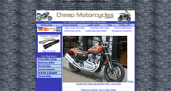 Desktop Screenshot of cheapmotorcycles.xr77.com